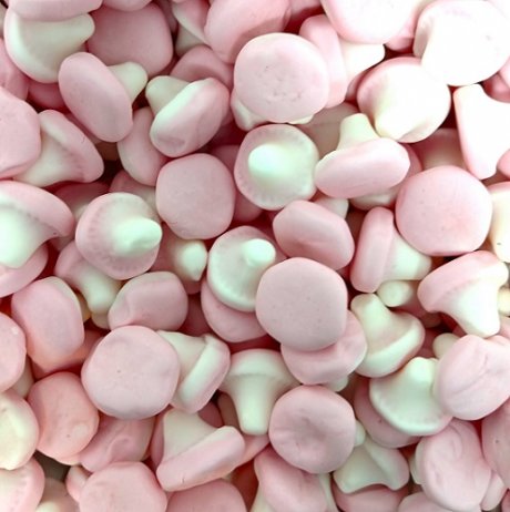 Strawberry Foam Mushrooms